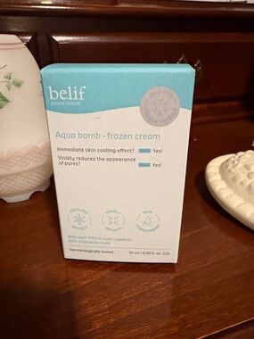 belif Aqua Bomb Frozen Cream – Cooling Hydration (Light Blue)